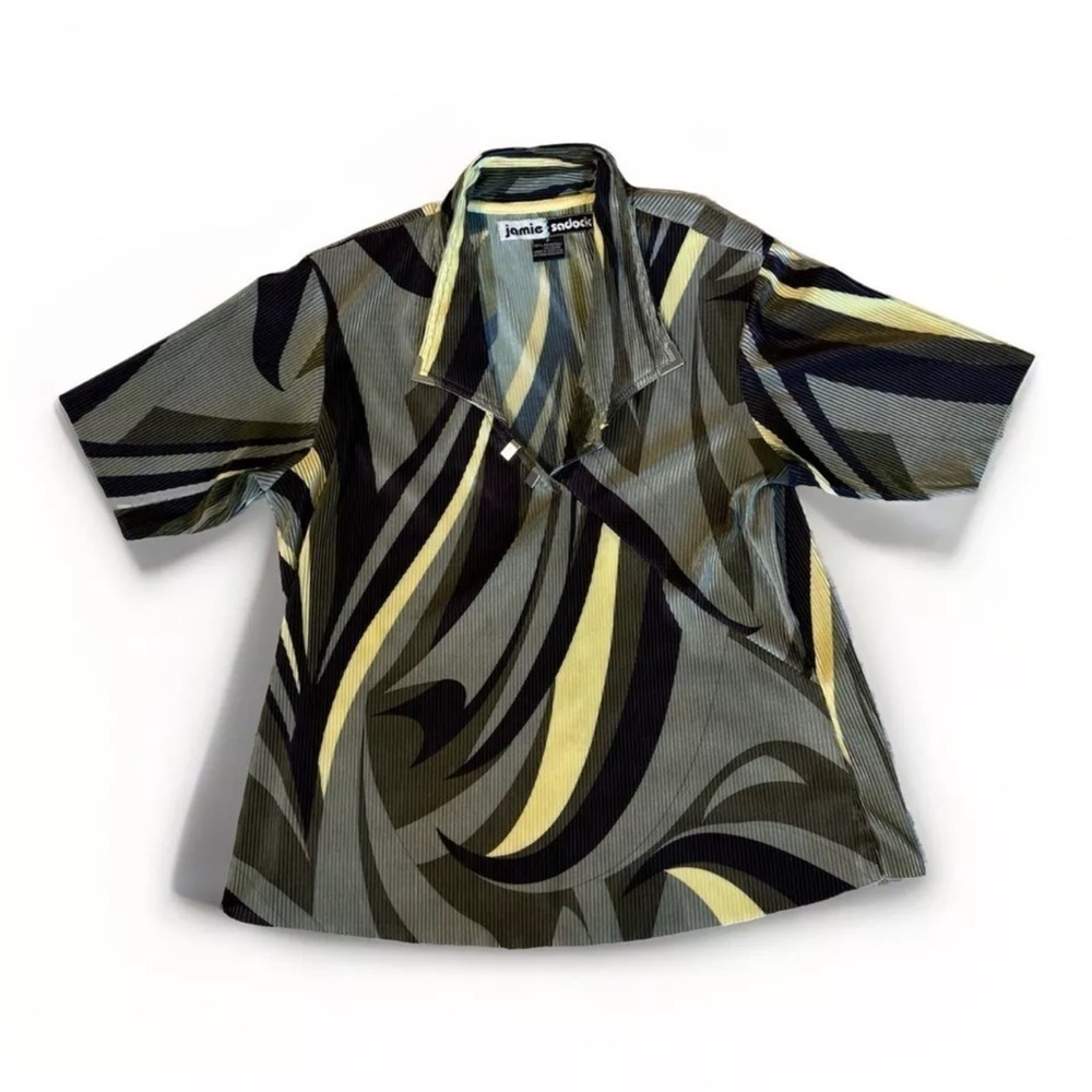 Vintage Jamie Sadock Shirt Womens Golf P XS Abstract Artsy Outdoors Performance
